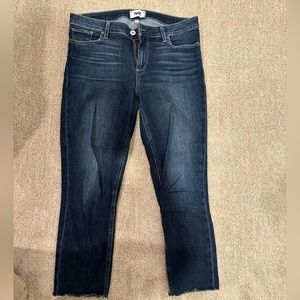 Paige skyline skinny cropped jeans, size 30